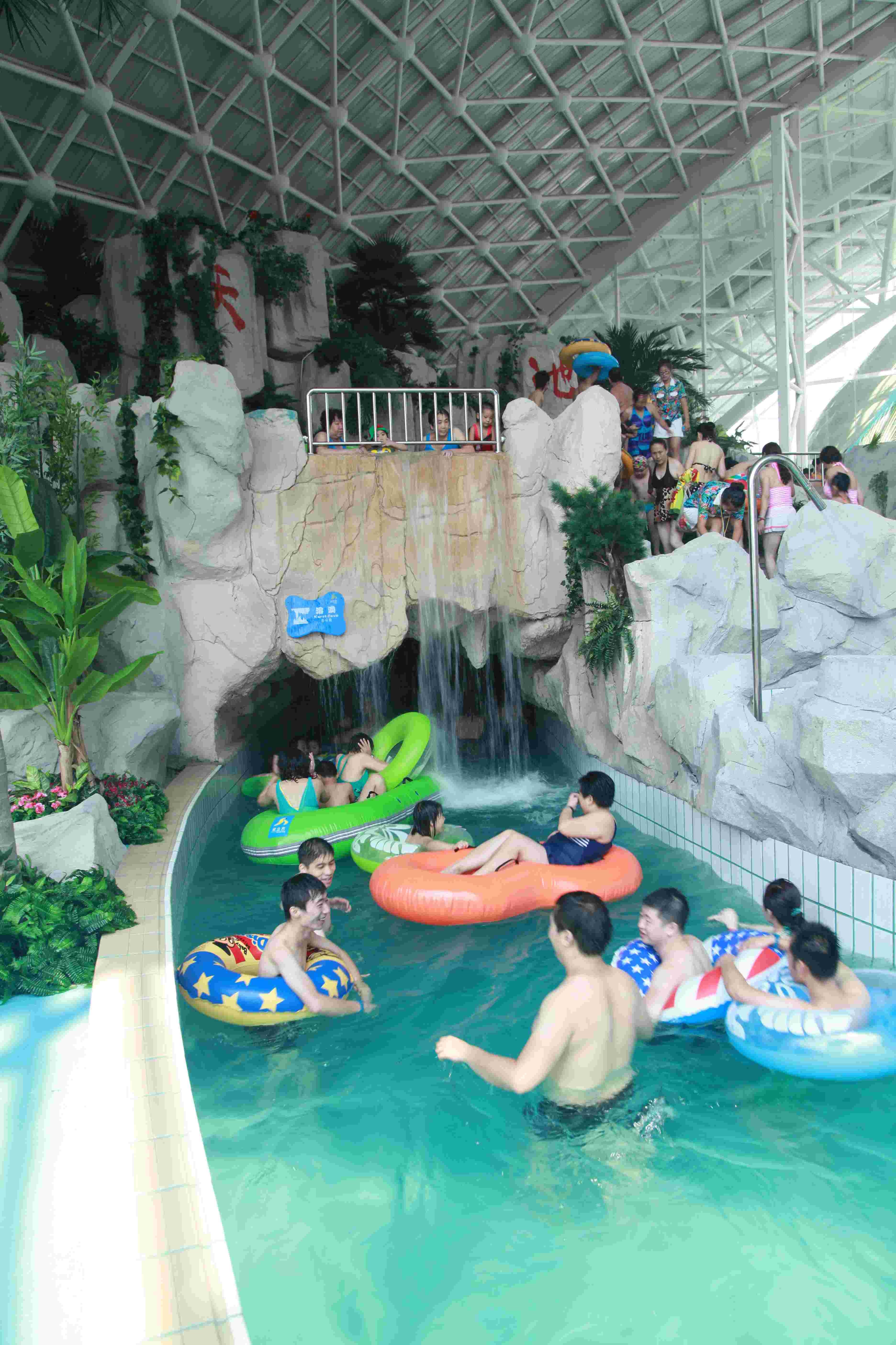 Strong Large Water Park Lazy River / Galvanized Carbon Steel Supporting
