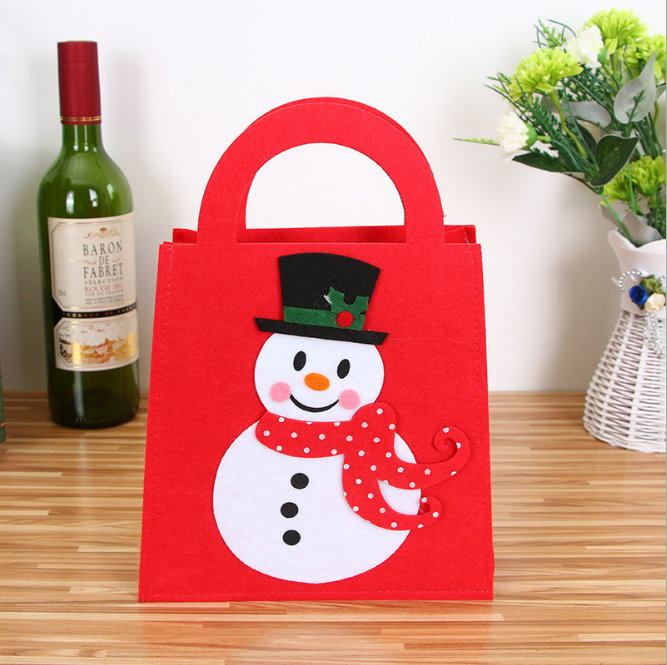 Luxury Christmas Drawstring Bag Winter Fluffy Reindeer Antler Handbag