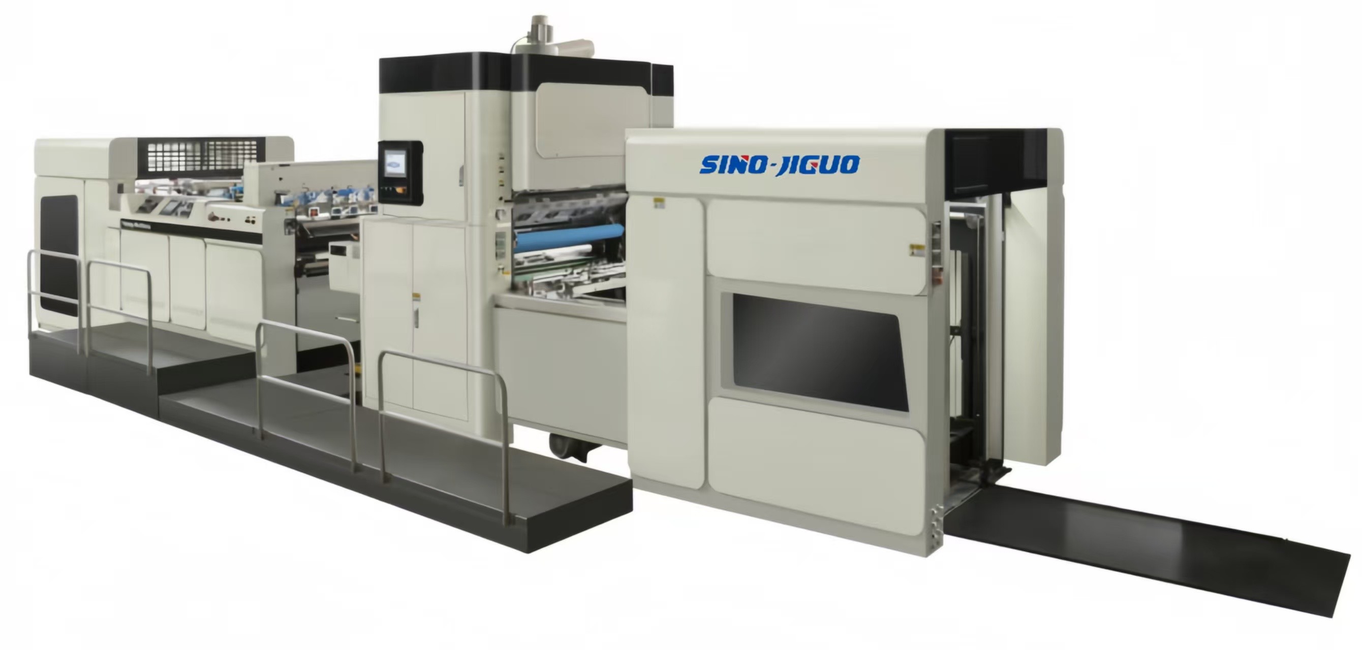 FMZ-1080AN Automatic Film Laminating Machine 80-500Gsm Paper Thickness Film Laminator Machine With 80-100m/min Working Speed And 1060mm Feeding Pile