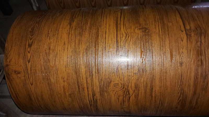 Wood Grain Steel Coils Pre-Painted Galvanised Steel Coil Z100 Wall Cladding Interior Decoration PE 15 Years Warranty