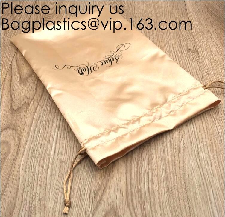 High Quality Gift Small Bag,Gift Shopping Bag,Super Soft White Black Rose Gold Silk Drawstring Bag,Graograin Satin Pouch