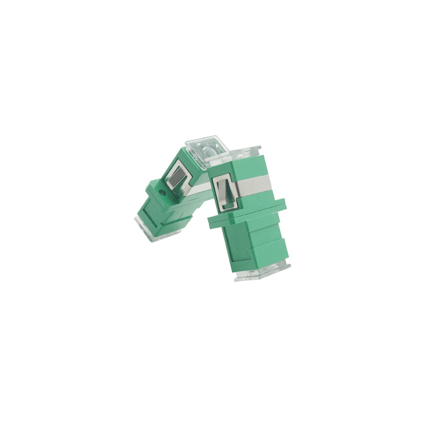 Optical Fiber SC APC Coupler Transparent ABS Material For FTTH
