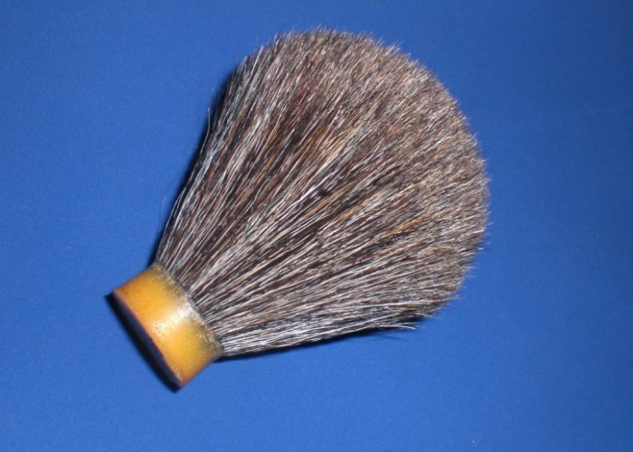 Men Horse Hair Shaving Brush Knot / Brown Color 24mm Beard Head