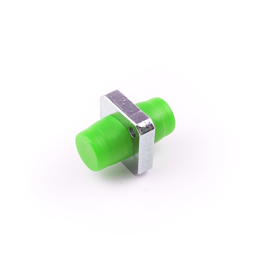FTTH Simplex APC FC Optic Fiber Adapter with Green Color and Rectangular Feature