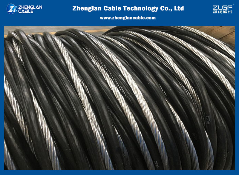 ICEA S-76-474 ABC Cable With Bare ACSR Neutral Messenger Shepherd Al/Xlpe 6AWG+6AWG