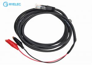  24 AWG UL 2835 UTP CAT5 RJ45 Male Cat5e Custom Cable To 28 Alligator Clip Manufactures