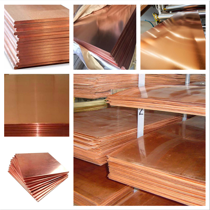 Factory Soft Copper Sheet 0.5mm Thick H59 SUS Metal Color Flat Surface