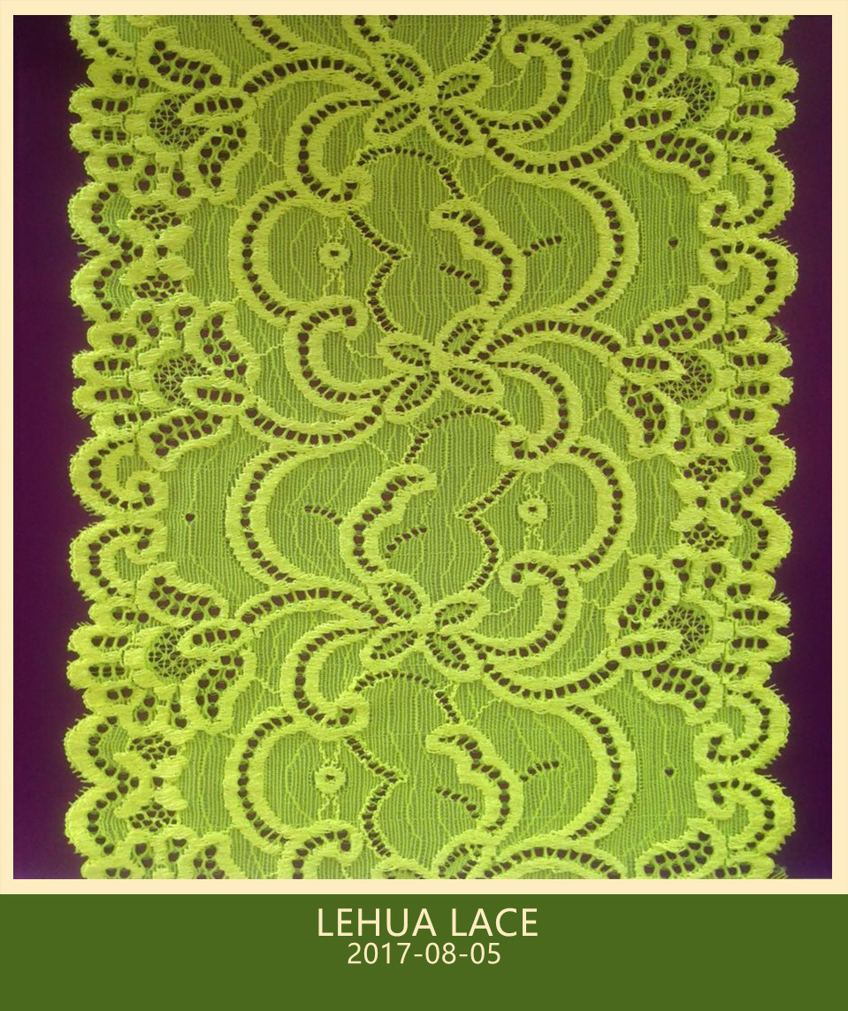Hot Selling and nice quality Nylon Spandex Stretchy Brazil Lace from China