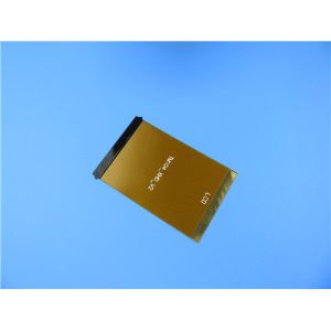 Single Layer Flex PCB Built on 1oz polyimide with polyimide stiffener for LCD