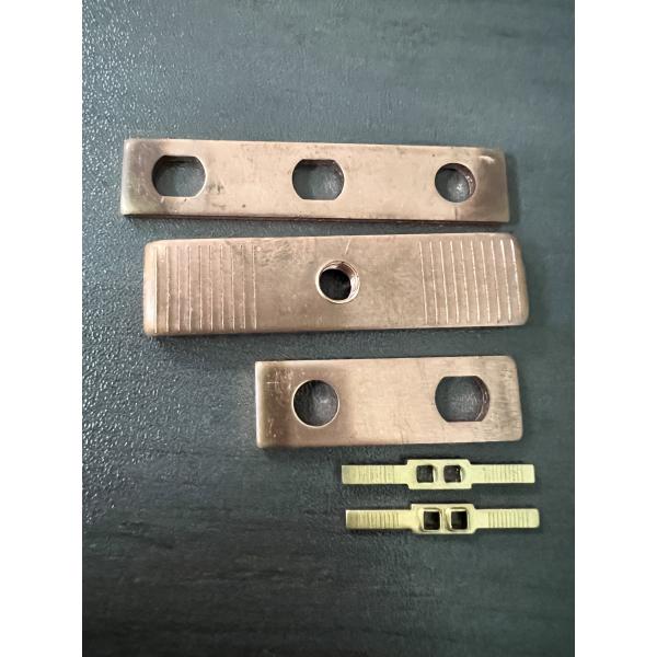 Quality Custom Copper Busbar Contact Plates – Precision Machined Electrical Terminal Pads for Grounding, Power Distribution & Switchgear for sale