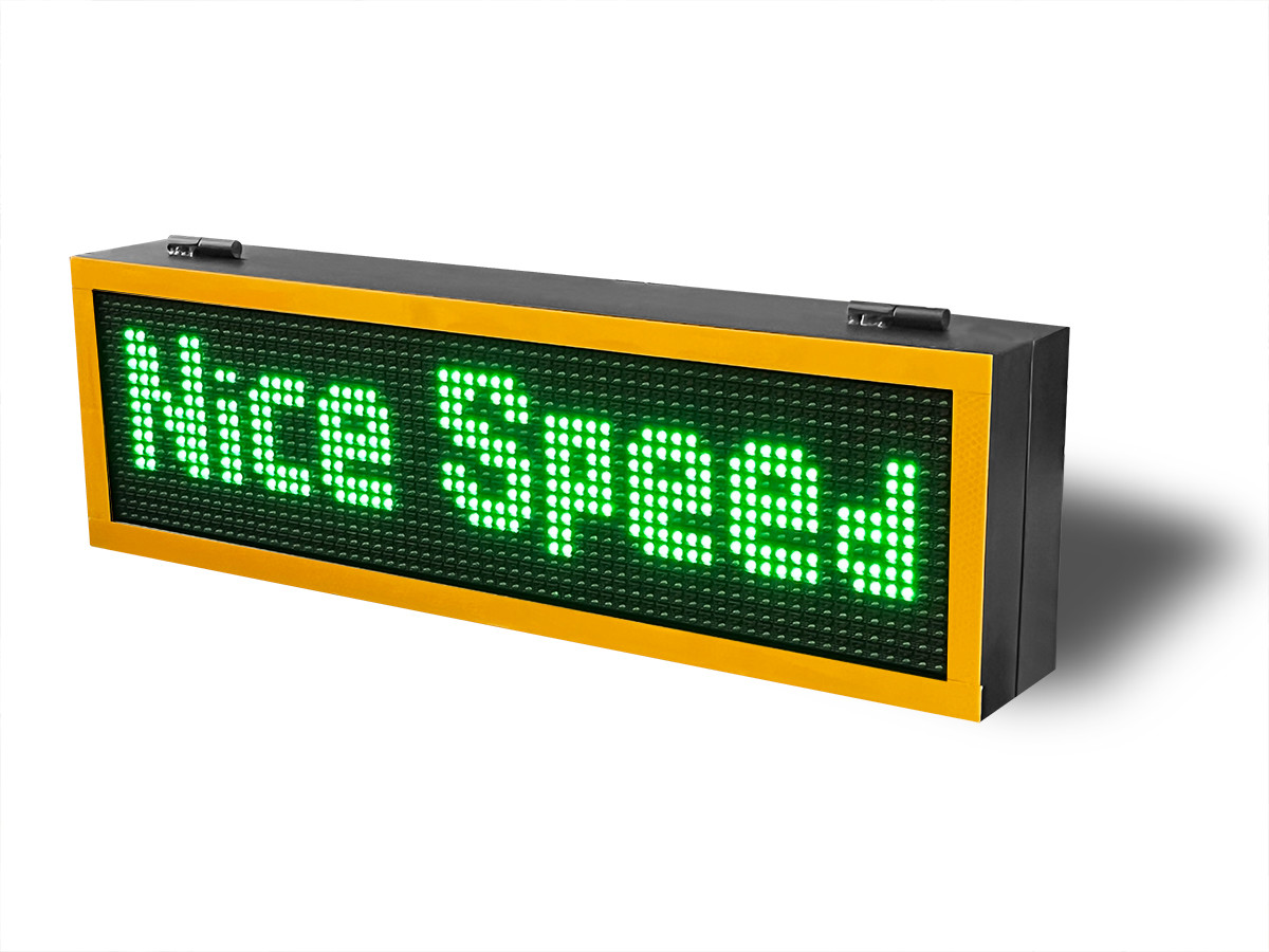 School Area Used Warning Radar Traffic Speed Sign With External Radar Module