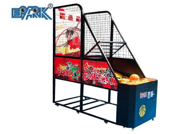 Normal Basketball Machine Metal Acrylic Wood 80W Coin Operated Basketball