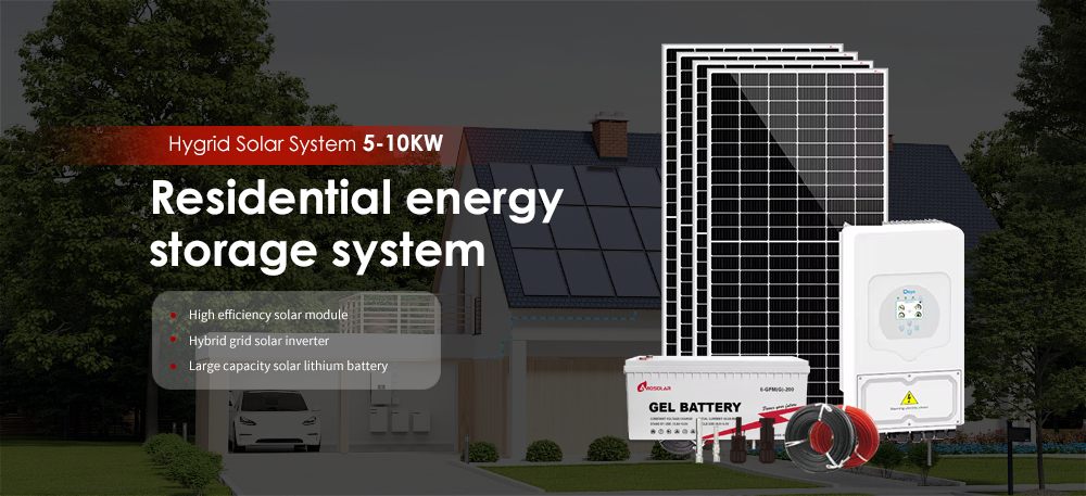 Growatt Inverter Customized Monitoring 10kw 8kw 5kw Hybrid Solar Energy Storage System
