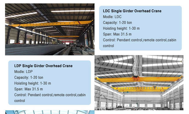 LD Single Girder 30 Ton Electric Overhead Crane