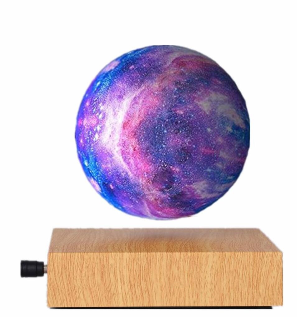 NEW magnetic levitation colorful change starry moon lamp 3d Printing