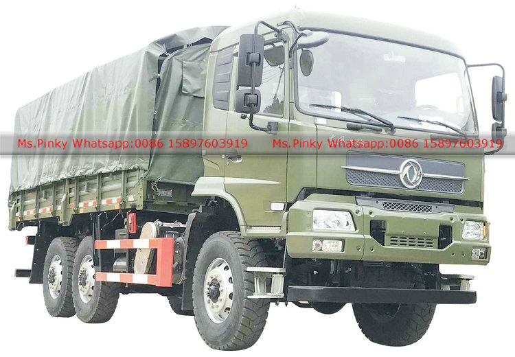 Dongfeng New Model 6x6 6 Wheel Drive Truck Man Transport Vehicle With Tarpaulin Good Price for Sales