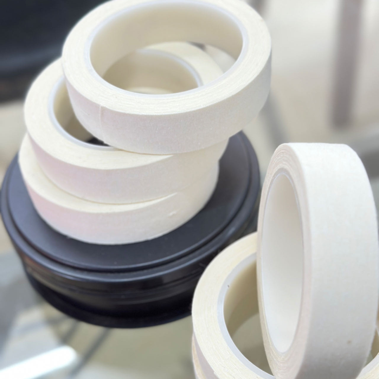 White Cotton Tape For Hand Tearing Viscosity Hot Melt Adhesive Tape / Pet Tape - 15m To 30m Length