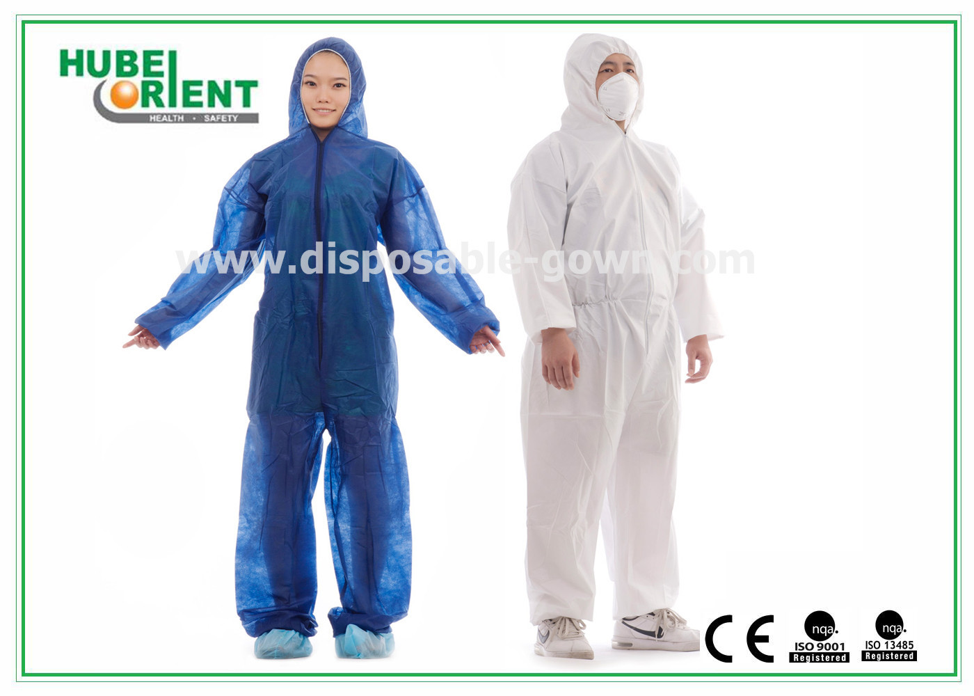 Safety Nonwoven Disposable Coveralls Medical Disposable Overall For Workplace