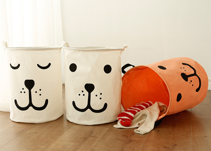 Foldable washing laundry clothes basket toy storage bag large box customizable colors bear laundry factory