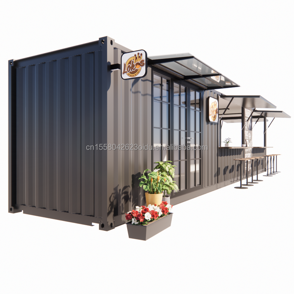 Hotel Accommodation Solution Prefabricated Modular Container Houses in Container Store/Shop with Aluminum Alloy Windows