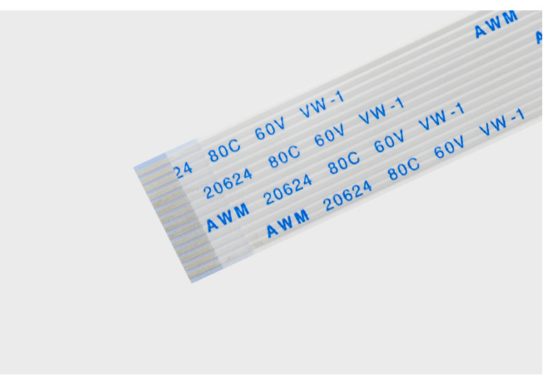 Flat Connect FFC Ribbon Cable 1mm Pitch 40 Pin PET Blue White