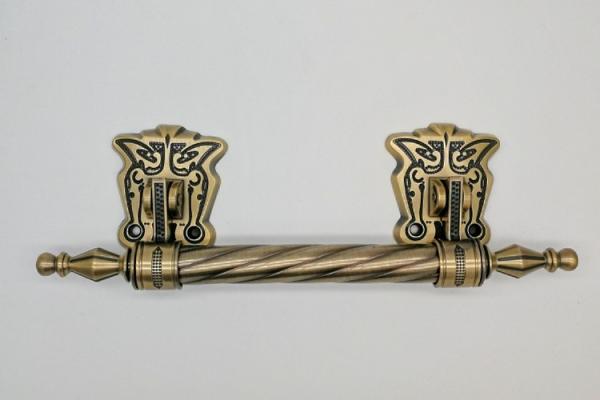 Custom Length European Style Brass Metal Coffin Handle, Zinc Alloy Material