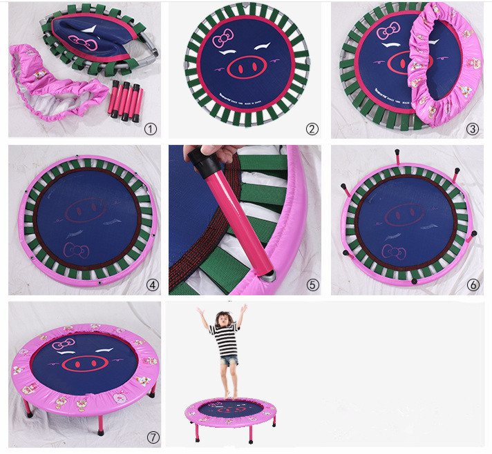 Small Round Kids Trampoline for Exercise/Fitness Safety Outdoor Fitness Equipment Trampoline Made in China