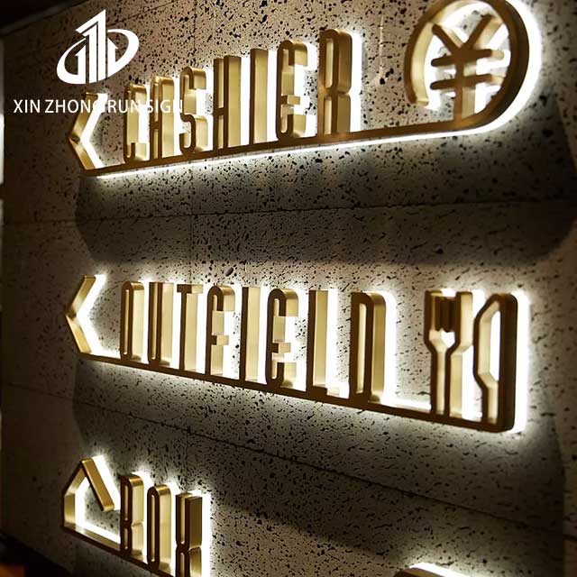 Custom design led store sign 3d Letter store sign Back Light building Custom store outdoor sign
