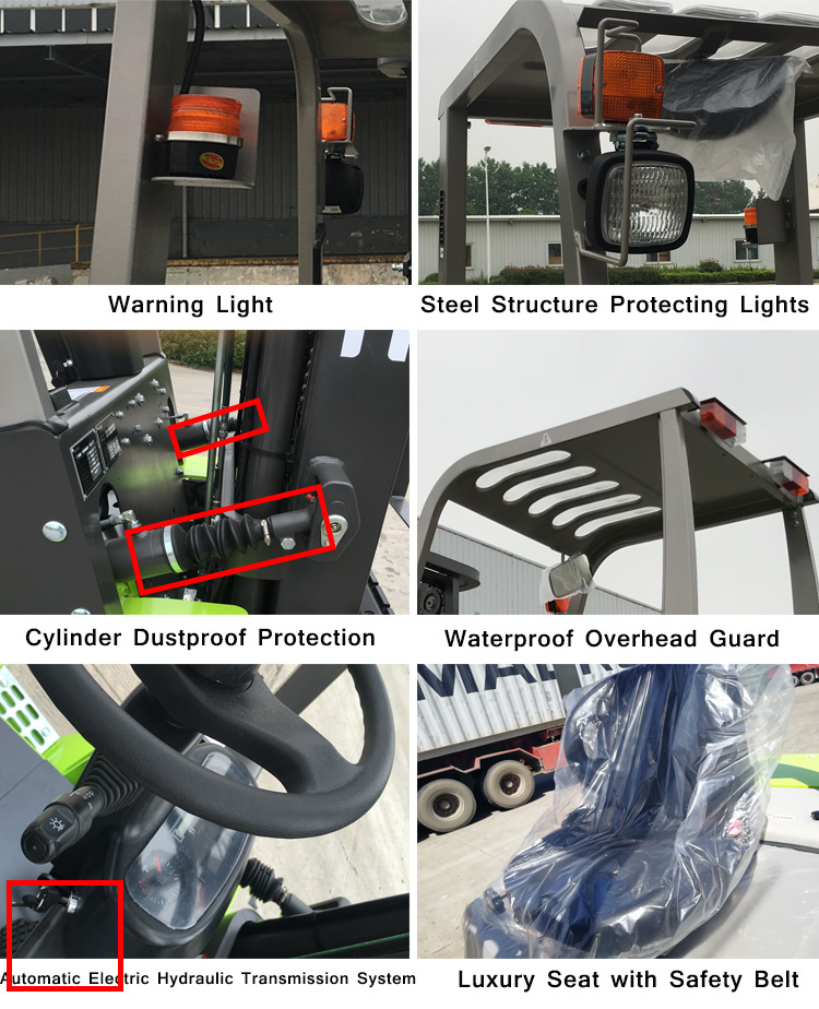 4ton Fork Lifter Fd40 Diesel Forklift 360 Degree Rotator