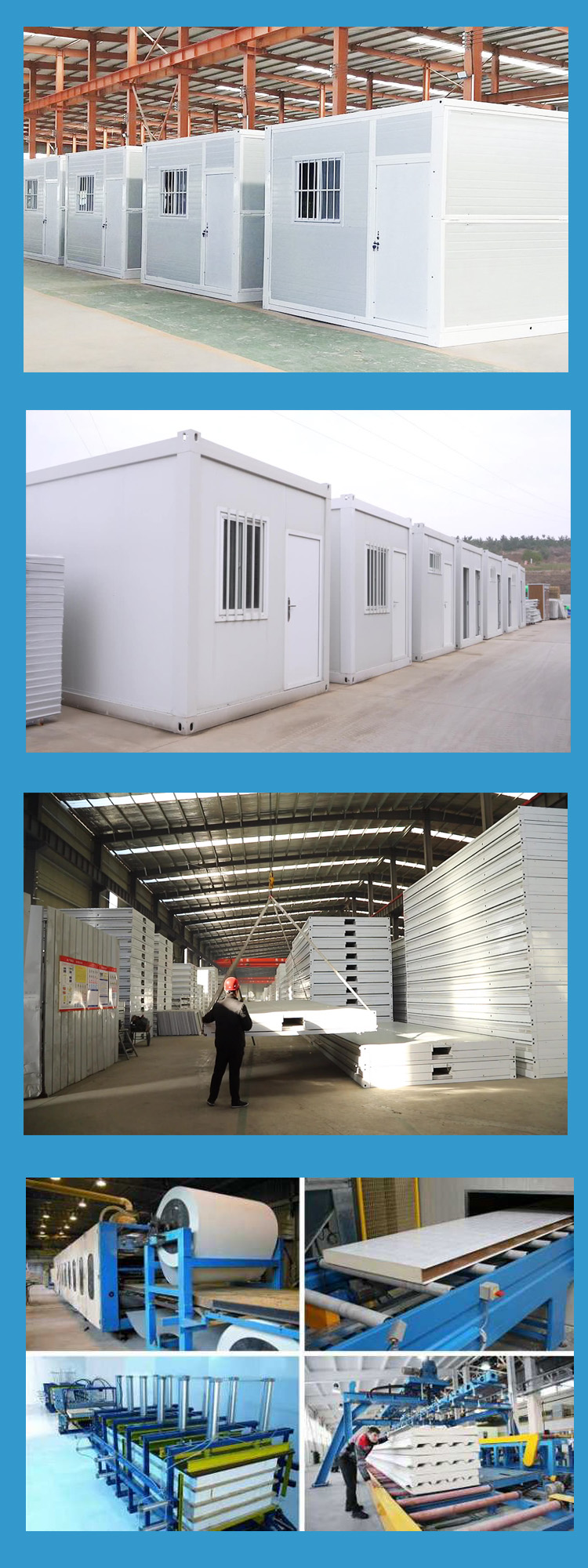 Standard 40ft Folding Container House Mobile Flat Pack Prefab Home
