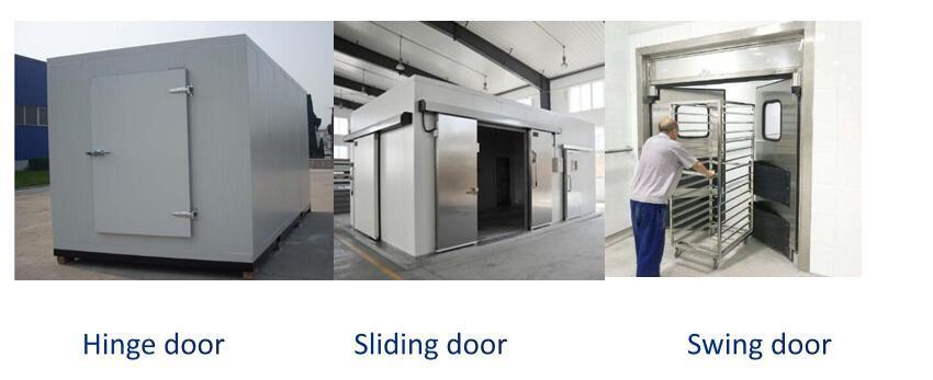 China Factory Flower Storage Cold Room Panel with Cam Lock Hinged Sliding Door with Low Price