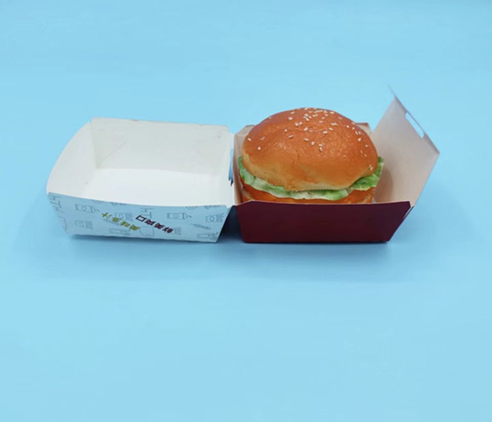 Burger French Fries Food Packaging Box Printing Eco-Friendly Food Container Paper Box