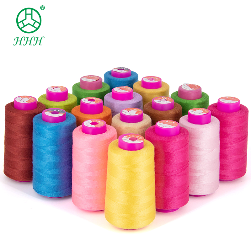 Polyester/cotton Sewing Twist Thread 3000yds for Weaving 100% Polyester Spun 40/2
