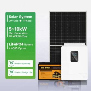  110V/220V/230V Output Voltage On And Off Grid Solar Energy System for Home Panel Kit Manufactures