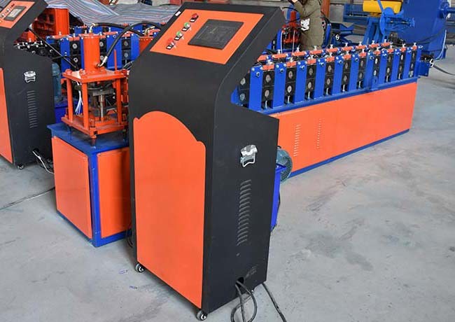 0.5-1 mm double profiles produce light steel keel roll forming machine with manual decoiler