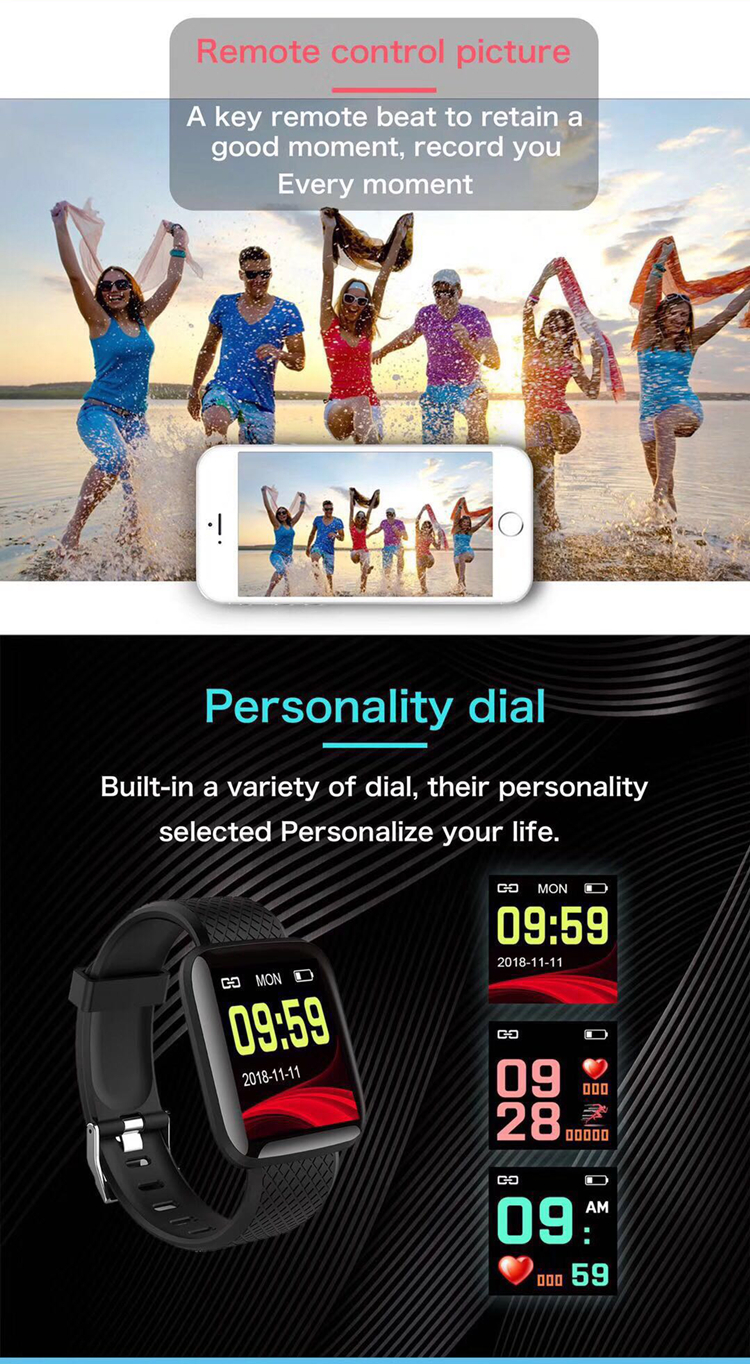 116 Plus Smart Watch Sports Bracelet Best Design Software Hardware Smartwatch