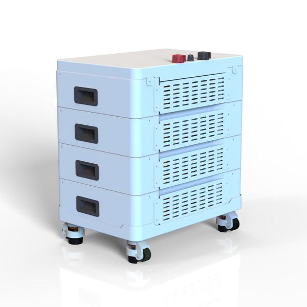 Off Grid Residential Energy Storage System 51.2V 10KW 20KW Stacked Lithium