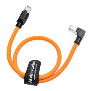 Alvin's Cables Cat6 Shielded RJ45 Cable 3.3ft Up Angle for PLC Robotics