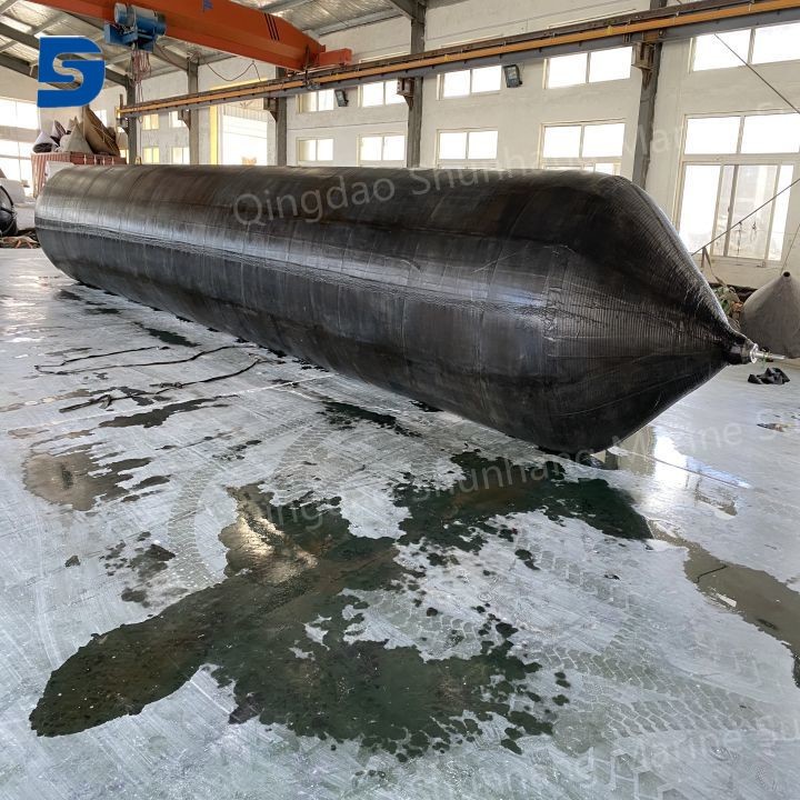 Black Marine Rubber Airbag with Inflate And Repair Kits OEM Available for Customized Needs