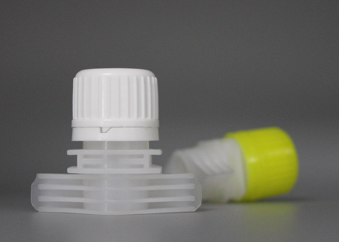 Clear Plastic Spout Suction Nozzle Caps With Double Gaps 16mm Inner Diameter