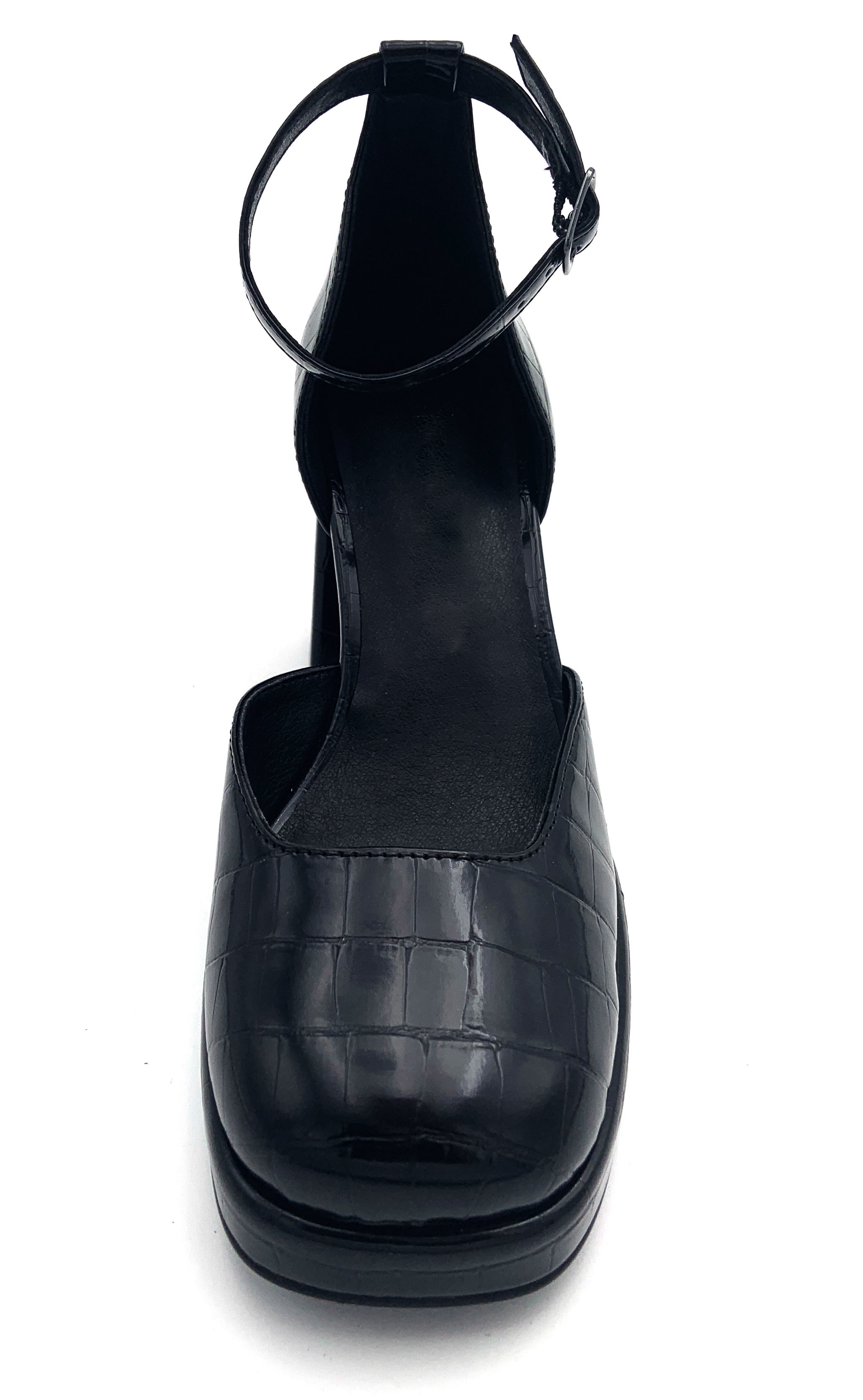 Fashionable Women Black Heels Slip On Type For Party Cocktail