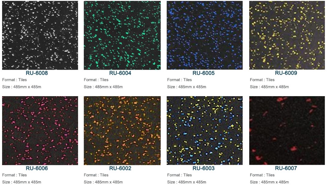 Heavy Duty 8mm EPDM Rubber Flooring Colorful Sport Gym Epdm Rubber Surfacing
