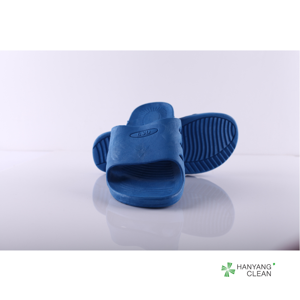 Unisex ESD SPU Blue Safety Shoes Slipper Anti Static