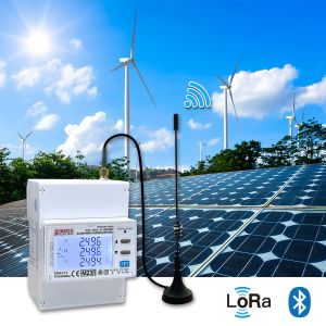 MID approved EM4373 lora module three phase power quality analyzer~lora rs485