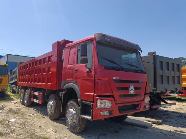 Sino Truck Manual Gearbox Howo Tipper Truck 12 Wheel Euro 3 RHD One Row And