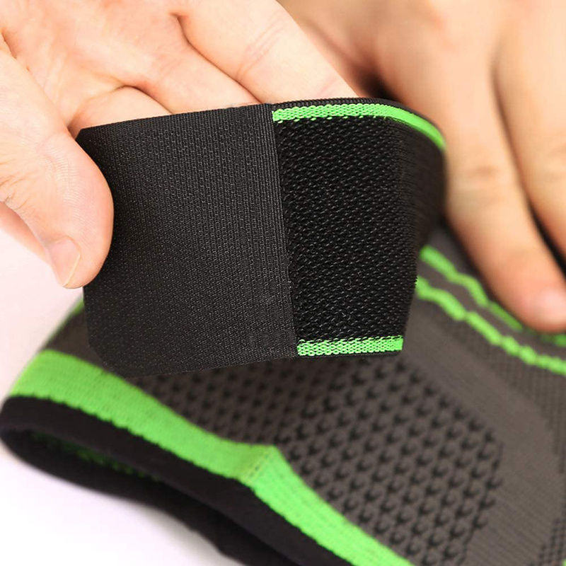Custom Breathable Nylon Knee Sleeve Support Brace Adjustable Compression Knee Sleeve