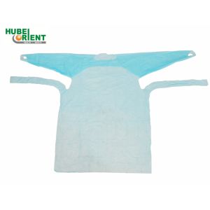 Polythene Disposable CPE Protective Gown For Particle Prevention