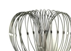  Ferrule Flexible Stainless Steel cable Mesh With Frame Used For Stair Balustrade Manufactures