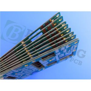 China 2-layer RF PCB TMM10 20mil Thick with Blue Soldermask and Immersion Silver on sale