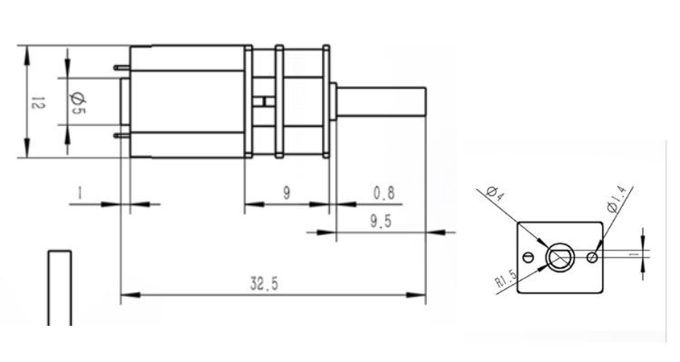 N10 2000rpm High Rpm High Torque Dc Motor 6V 12mm D Type Shaft